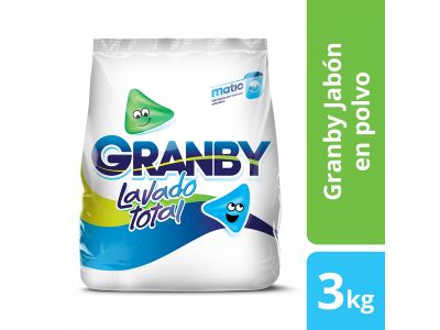 JABON EN POLVO GRANBY MATIC 3 kg ( u x b 6)