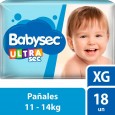 PAÑAL BABYSEC ULTRA T.PA.XG. 18 un ( u x b 10)