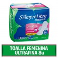 TOALLITA FEMENINA S.LIBRE ESP.UF.C.AL 8 un ( u x b 48)